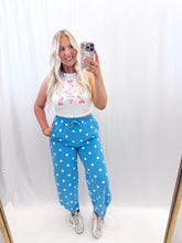 Load image into Gallery viewer, Blue Dot Joggers
