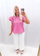 Load image into Gallery viewer, Sweetheart Petals Blouse PINK💖 2 mediums left
