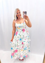 Load image into Gallery viewer, Twirl In Bloom Dress WHITE

