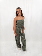 Load image into Gallery viewer, Every Effort Soft Jumpsuit Washed OLIVE
