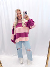 Load image into Gallery viewer, Pink Macaron Oversized Top
