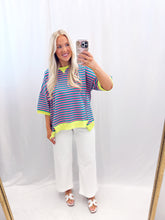 Load image into Gallery viewer, Striped In Color Top MULTICOLOR
