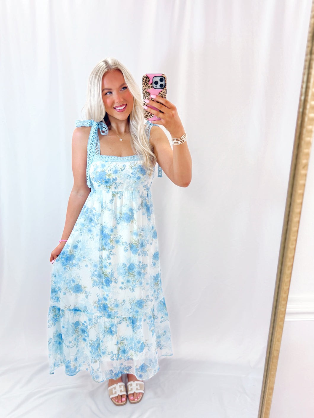 Blooming Lace Dress BLUE RESTOCK