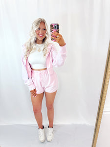 Soft Girl Shorts BABY PINK💖 medium & large left