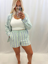 Load image into Gallery viewer, Sherbet Sands SET (top + shorts) GREEN/BLUE
