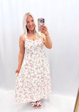 Load image into Gallery viewer, Lacey Rosette Dress IVORY
