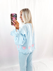 Heart On My Sleeve Blouse💖 1 large left