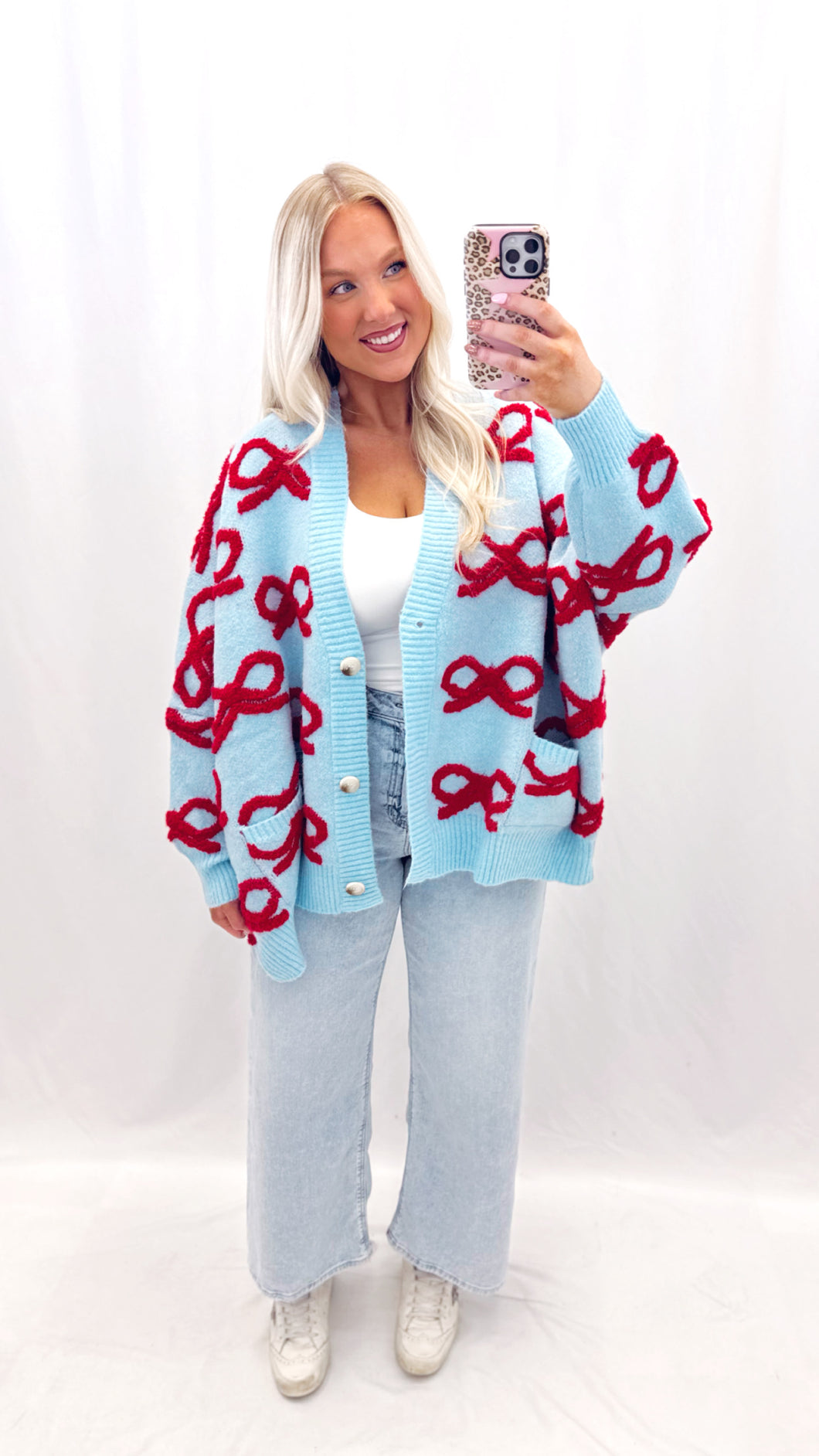 Wrapped In A Bow Oversized Cardigan