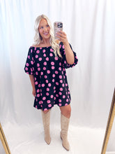 Load image into Gallery viewer, Polka Dot Party Dress BLACK/PINK
