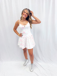 Ready, Set, BOW! Athletic Romper Dress💖 1 small & 1 medium left