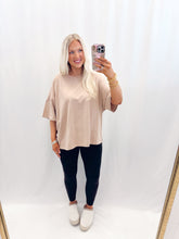 Load image into Gallery viewer, Toasted Tan Oversized Tee
