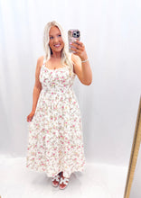 Load image into Gallery viewer, Lacey Rosette Dress IVORY
