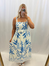 Load image into Gallery viewer, Palm Breeze Dress BLUE

