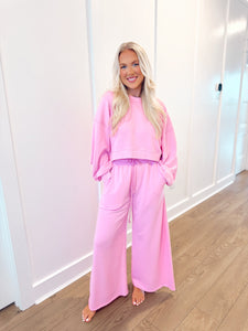 Cozy Colorful SET (pullover + pants) BLUSH