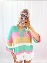 Load image into Gallery viewer, Adorably Striped Knit Top
