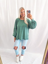 Load image into Gallery viewer, Fall Chill Basic Top GREEN
