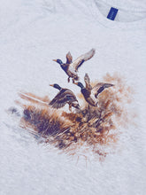 Load image into Gallery viewer, Vintage Flying Ducks Graphic Tee ASH GREY GILDAN
