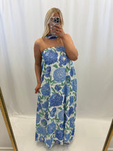 Load image into Gallery viewer, Charleston Bloom Dress BLUE
