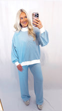 Load image into Gallery viewer, Icy Blue Set (mockneck + pants)
