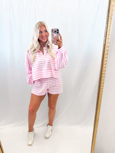 Sugar Stripe SET (pullover + shorts)