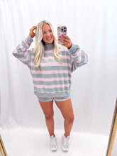 Load image into Gallery viewer, Pink Striped Mockneck
