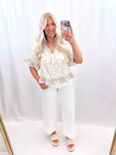 Load image into Gallery viewer, Flutter Bloom Top NEUTRAL💖 2 larges left
