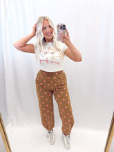 Load image into Gallery viewer, Brown Dot Joggers
