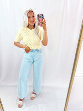 Load image into Gallery viewer, Butter Me Up Eyelet Knit Top💖 1 large left

