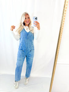 Denim Overall Jumpsuit