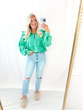Load image into Gallery viewer, Bonfire Cozy Hooded Pullover K GREEN💖 1 small left
