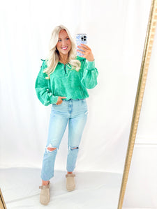 Bonfire Cozy Hooded Pullover K GREEN💖 1 small left