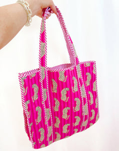 Pink Jaguar Tote