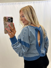 Load image into Gallery viewer, Linear Luxe Open Back Top
