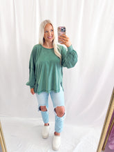Load image into Gallery viewer, Fall Chill Basic Top GREEN
