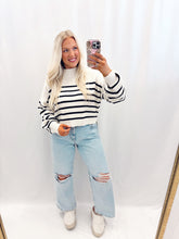 Load image into Gallery viewer, Stroll Through November Sweater CREAM/BLACK
