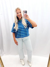Load image into Gallery viewer, Good Mood Top Blue/Green
