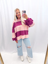 Load image into Gallery viewer, Pink Macaron Oversized Top
