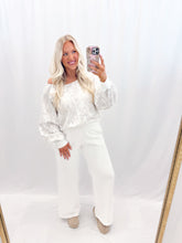 Load image into Gallery viewer, Camo Couture Slouchy Pullover - WHITE CAMO
