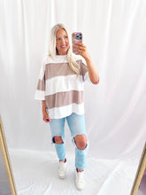 Load image into Gallery viewer, Casual Core Colorblock Tee MOCHA
