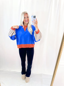 Color Blend Pullover BLUE