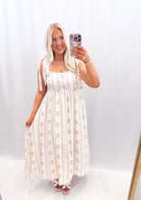 Load image into Gallery viewer, Floral Keepsake Dress TAN💖 1 large left
