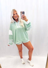 Load image into Gallery viewer, Seaside Stripes SET (pullover + shorts)💖 1 small left
