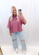 Load image into Gallery viewer, Pastel Tides Top CHOCO/PINK
