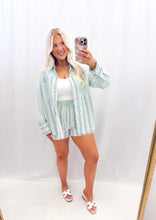 Load image into Gallery viewer, Sherbet Sands SET (top + shorts) GREEN/BLUE
