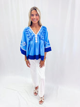 Load image into Gallery viewer, Blue Bohemia Top
