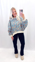 Load image into Gallery viewer, Denim Bloom Pullover
