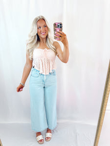 Lace On My Heart Top💖 1 small & 1 large left