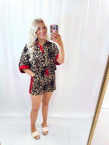 Cheetah Chic SET (top + shorts)💖 1 large left