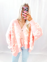 Load image into Gallery viewer, The Bow Oversized Cardigan PINK RESTOCK
