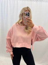 Load image into Gallery viewer, Flirty Ways Soft Waffle Pullover PINK
